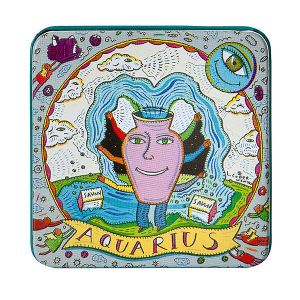 Zodiac Soap In Tin - Aquarius