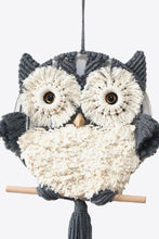 Load image into Gallery viewer, Hand-Woven Tassel Owl Macrame Wall Hanging
