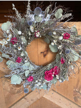 Load image into Gallery viewer, Romantic Winter Garden. Eucalyptus and Dried Floral Wreath - Wonderful Christmas wreath
