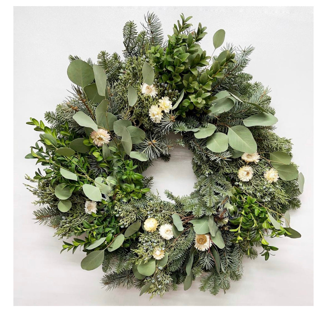 Winter Bouquet wreath - fresh winter wreath