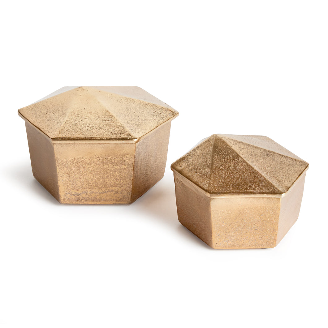 Luca Lidded Boxes, Set Of 2