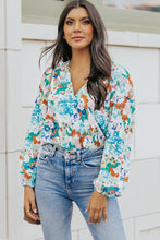 Load image into Gallery viewer, Floral Long Balloon Sleeve Bodysuit
