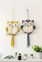 Load image into Gallery viewer, Hand-Woven Tassel Owl Macrame Wall Hanging
