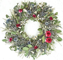 Load image into Gallery viewer, Romantic Winter Garden. Eucalyptus and dried Floral Wreath - Wonderful Christmas wreath

