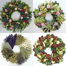 Load image into Gallery viewer, Holiday Gift Special! Four Seasons of Wreaths. Lavender, Grain, Holiday Wreath subscription- wonderful Christmas Gift
