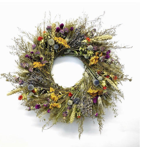 New design! Wild Harvest Dried floral Wreath 