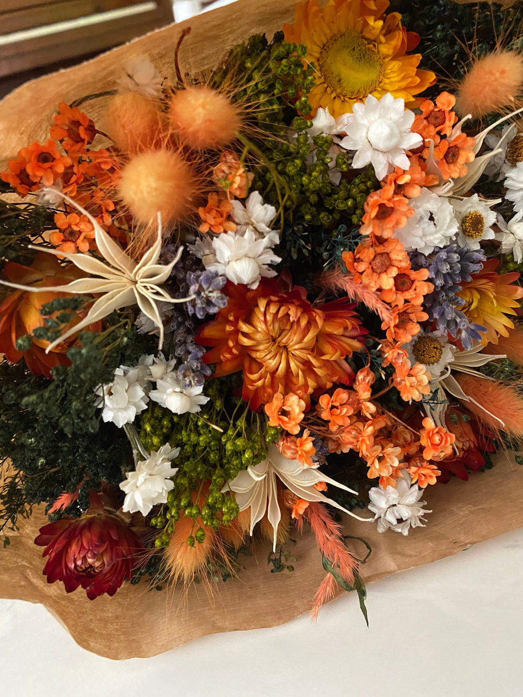 Fall Meadow Bouquet - dried bouquet - fall wedding home decor
