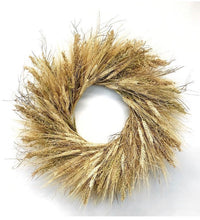 Load image into Gallery viewer, Farmhouse Wheat wreath - fall / autumn wreath 22 Inch
