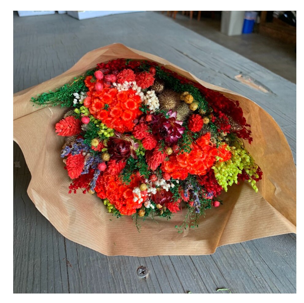 Festive Winter Garden bouquet - dried floral bouquet perfect for Christmas, New Years and Valentines Day!