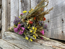 Load image into Gallery viewer, Wild Harvest Dried Flower Bouquet/ Arrangement - whimsical dried bouquet
