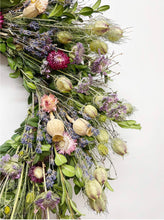 Load image into Gallery viewer, Wildflower and Lavender Wreath. Wonderful Easter, Spring, summer and fall harvest Floral Spring Wreath For Front Door
